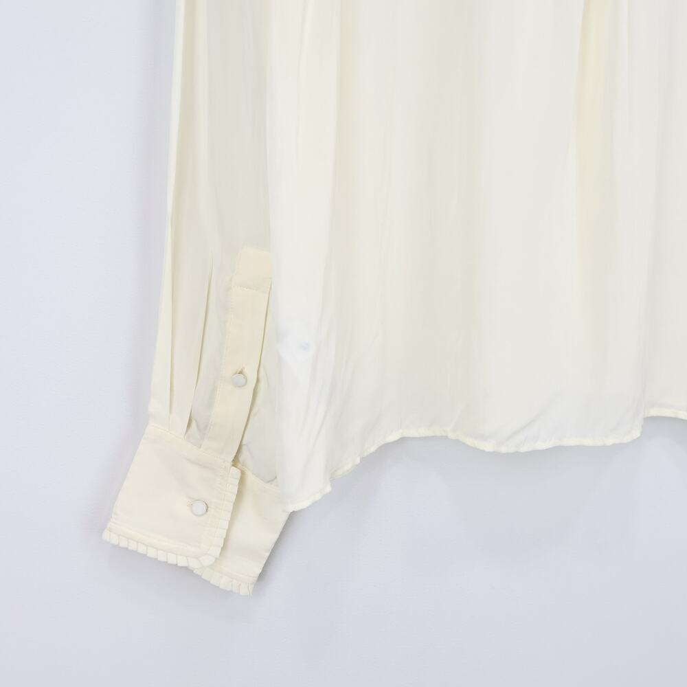 J. Crew Ivory Blouse with Elegant Bow - Picture 8 of 12